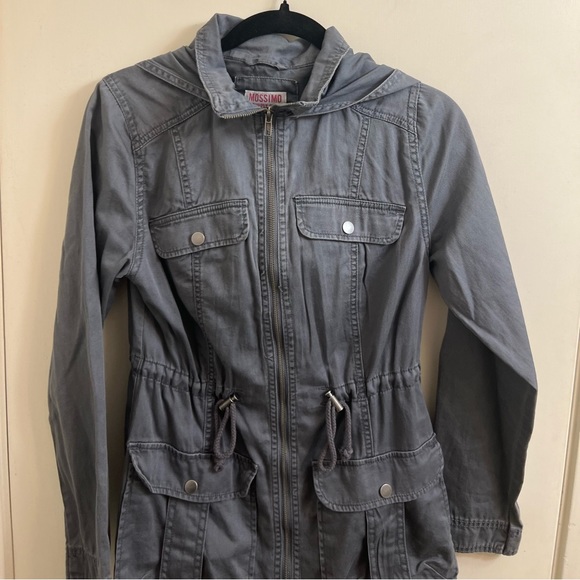 Mossimo Grey utility jacket with hood - Picture 8 of 9